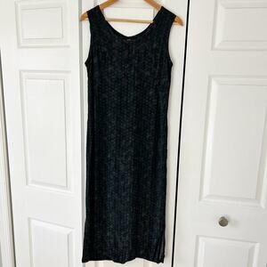 Tess Women’s Vintage Midi Dress Sleeveless Boho Floral Print Rayon Size 4